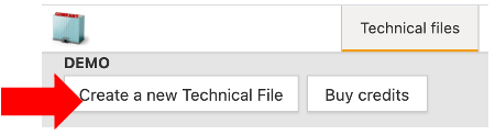 ProductIP-Plattform Schaltfläche Neue technische Datei erstellen